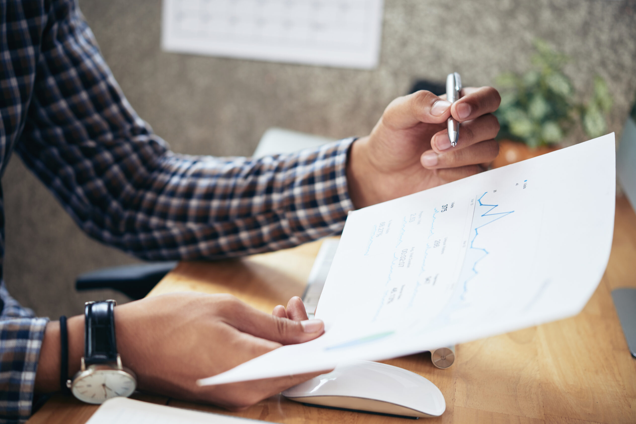 Businessman Doing Market Analysis